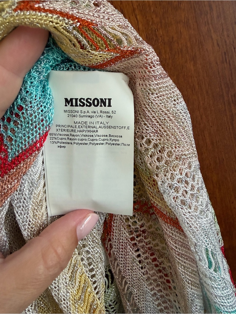 Missoni coverup NWT size M - Picture 5 of 6
